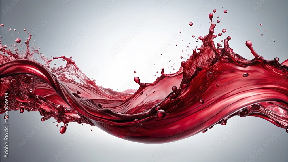 Flowing red wine splash in abstract texture on background, perfect for wine and beverage related designs Flowing red wine splash in abstract texture on background, perfect for wine and beverage related designs