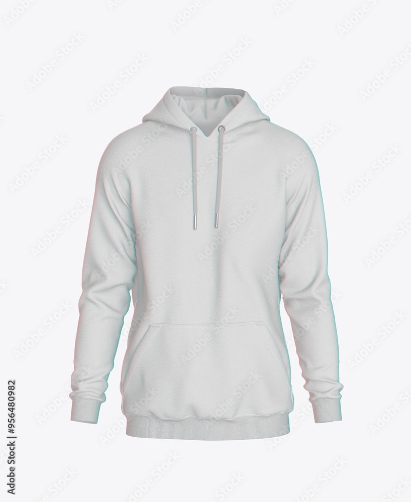 Sweatshirt Hoodie Mockup. 3D Model