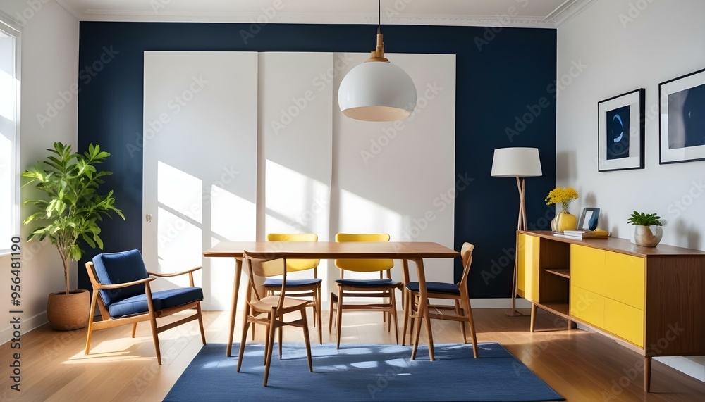 Fototapeta premium Photo interior modern design room 3d illustration