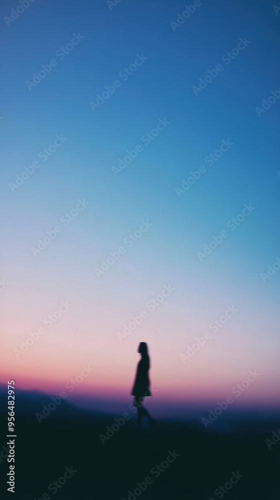 Fototapeta premium Abstract color gradient background with soft blur and smooth texture