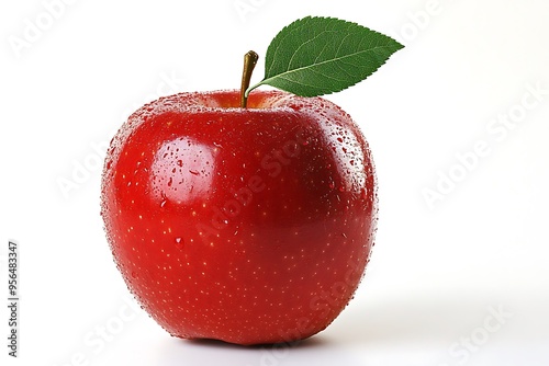 red apple isolated on white background