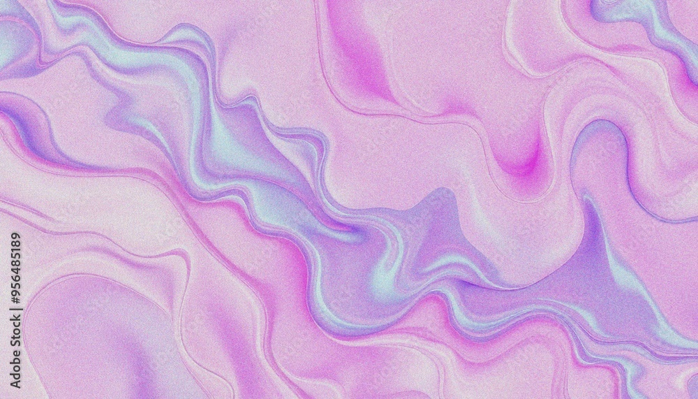 abstract purple and blue holo background with grainy noise effect abstract fluid shapes against a light background