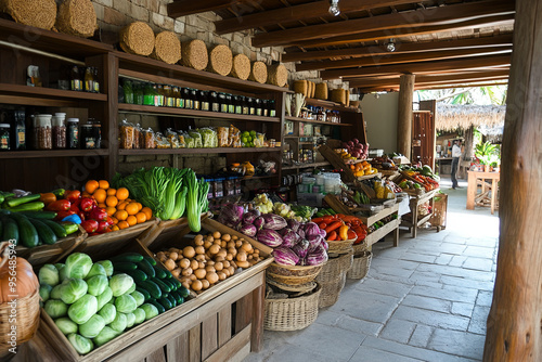 Market with local and organic products
 photo