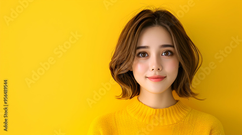 Cheerful Enjoy Happy Cute Asian Woman Wearing Casu