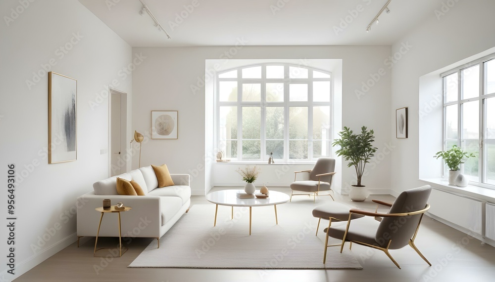 Photo interior modern design room 3d illustration Photo interior modern design room 3d illustration