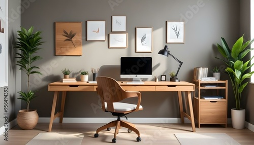 Photo interior modern design room 3d illustration