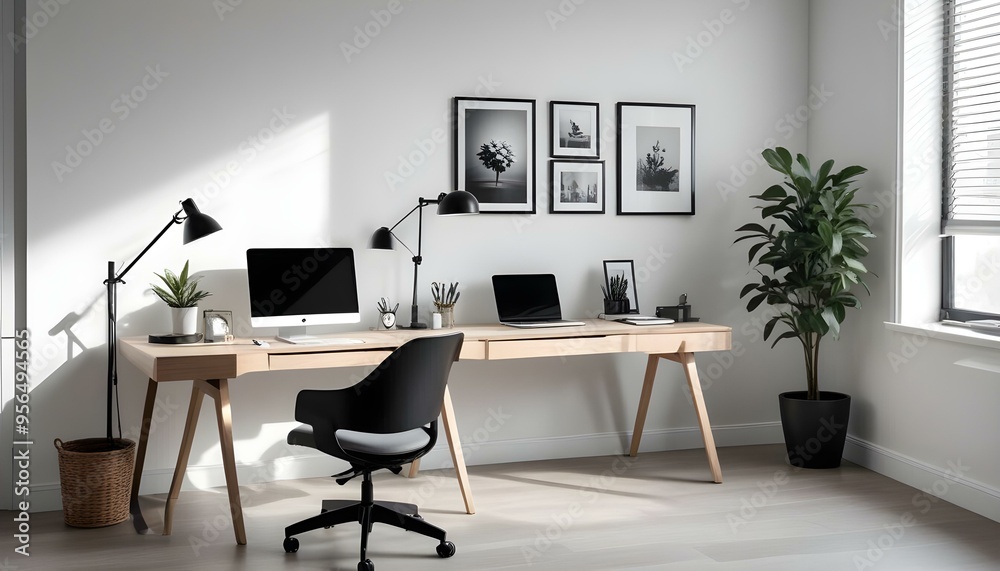 Photo interior modern design room 3d illustration Photo interior modern design room 3d illustration