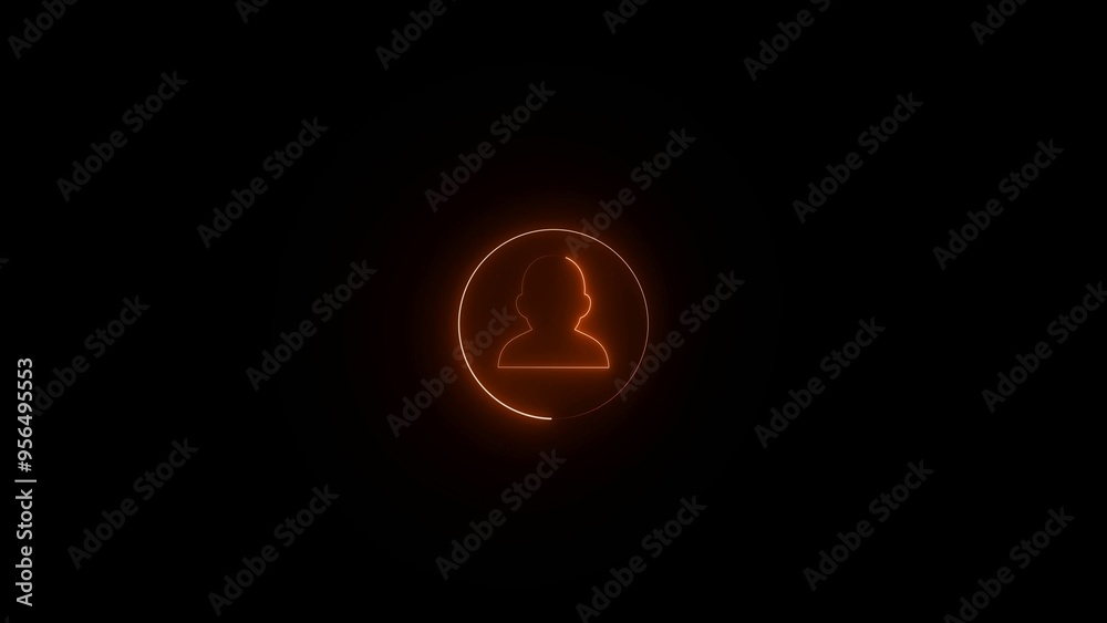 Neon light human silhouette. Man from future, enigmatic person, anonymous symbol. Neon light human silhouette. Man from future, enigmatic person, anonymous symbol.