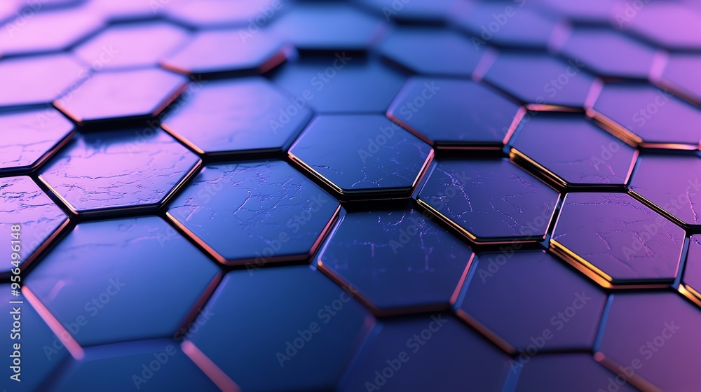 Abstract hexagonal background.