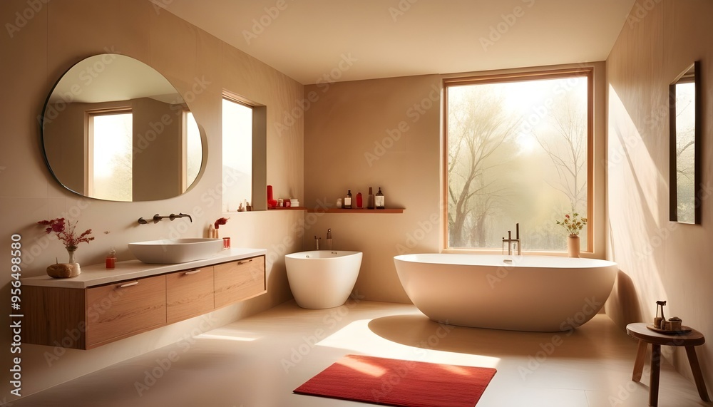 Photo interior modern design room 3d illustration Photo interior modern design room 3d illustration