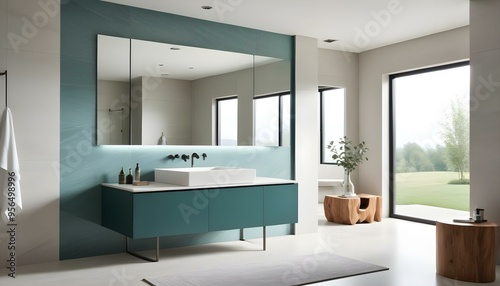 Wallpaper Mural Photo interior modern design room 3d illustration Torontodigital.ca