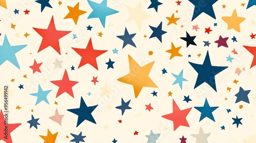 Colorful star pattern background.