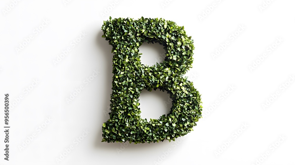 Hyper-Realistic Green Topiary Letter Hyper-Realistic Green Topiary Letter
