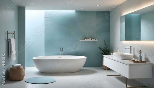 Photo interior modern design room 3d illustration