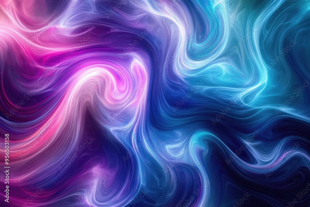 Abstract iridescent swirl background illustration in a line art style Abstract iridescent swirl background illustration in a line art style