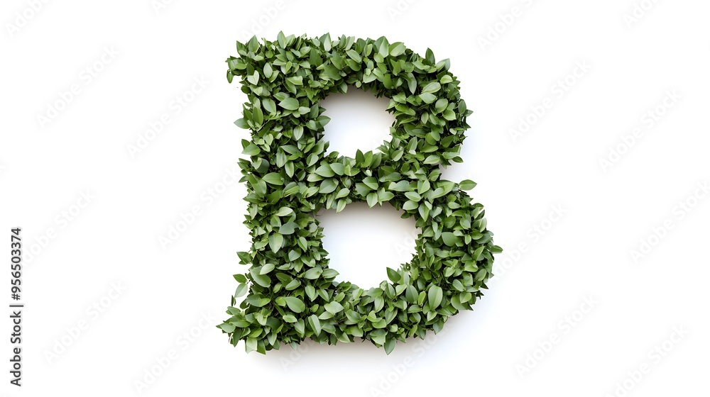 Hyper-Realistic Green Topiary Letter Hyper-Realistic Green Topiary Letter