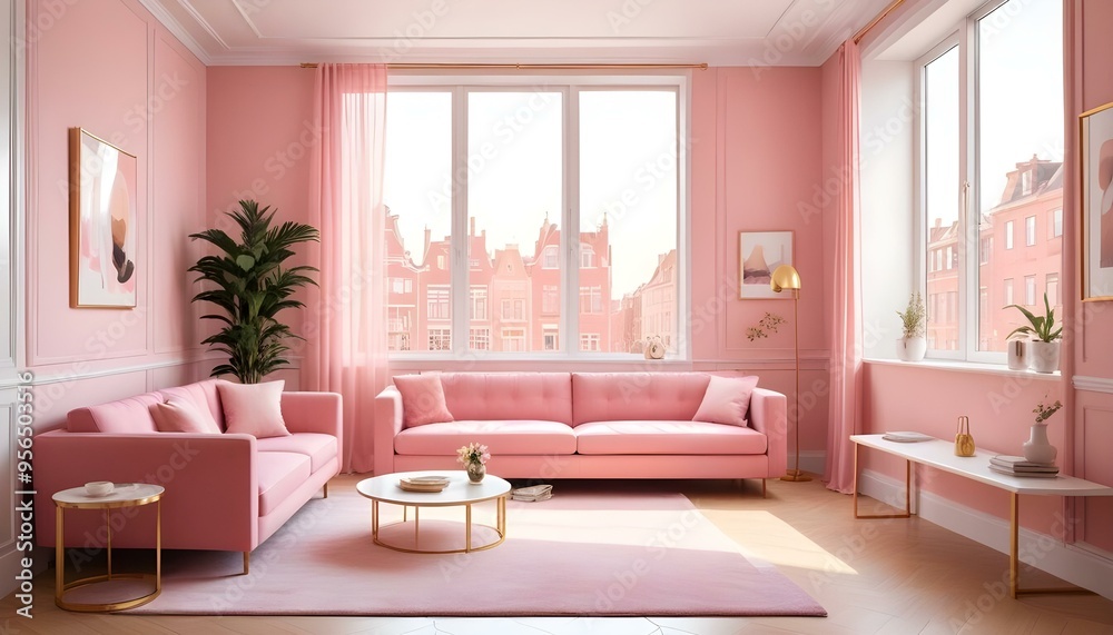 Photo interior modern design room 3d illustration Photo interior modern design room 3d illustration