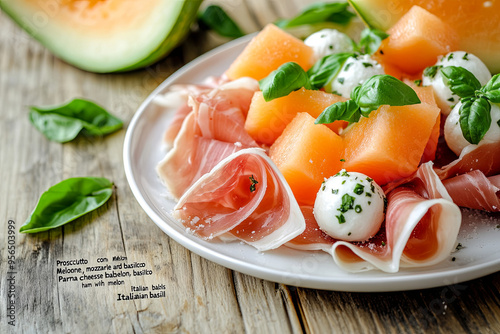 Selective focus on Italian traditional appetizer 