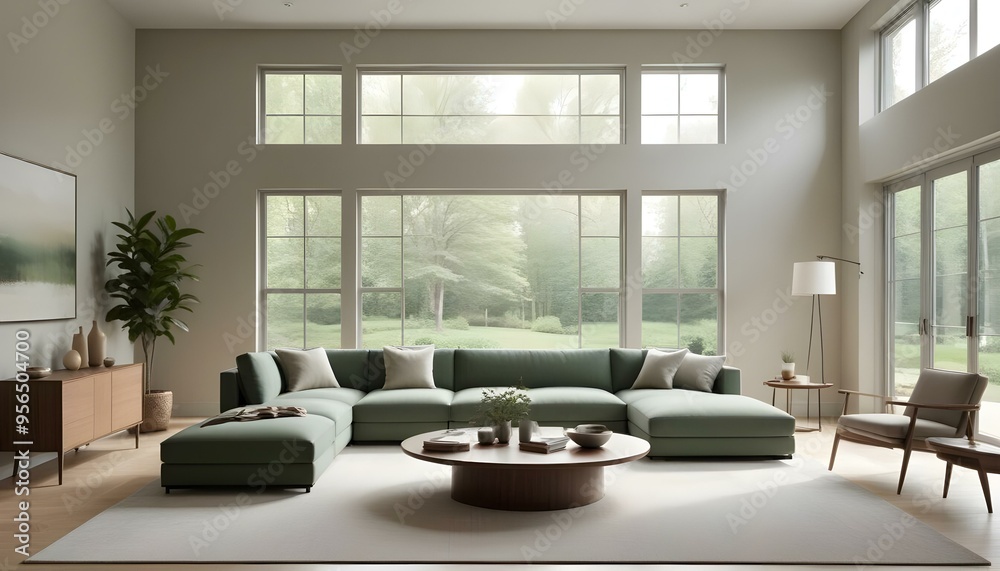 Photo interior modern design room 3d illustration Photo interior modern design room 3d illustration