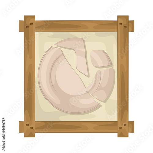 Illustration of broken plate 