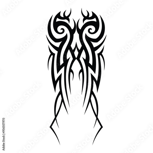 Tattoo designs. Tattoo tribal vector designs. Art tribal tattoo.