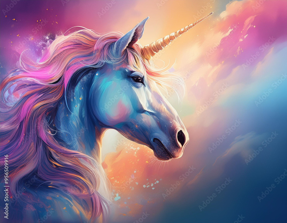 Unicorn Art Simple and Elegant Design for Versatile Creative Use