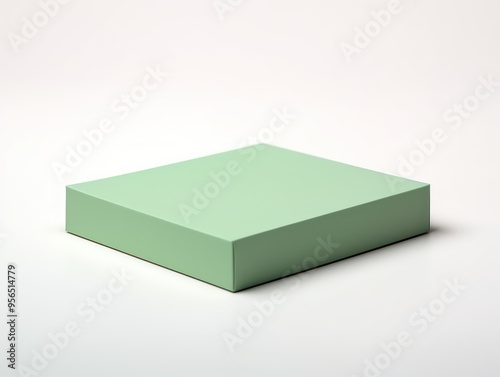 Green blank pale color gradation with dark tone paint on environmental-friendly cardboard box paper texture empty pattern with copy space for product design 