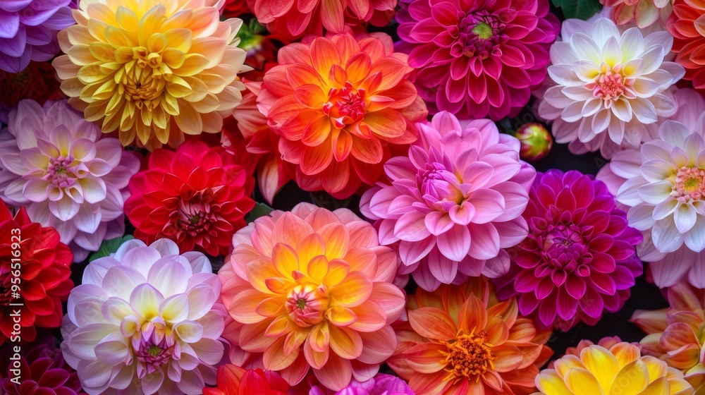 Assorted Dahlia Flowers Assorted Dahlia Flowers
