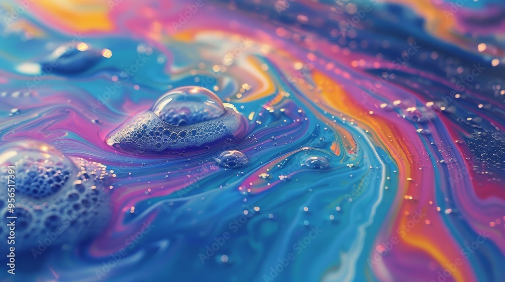 Soap Bubbles in Paint Soap Bubbles in Paint