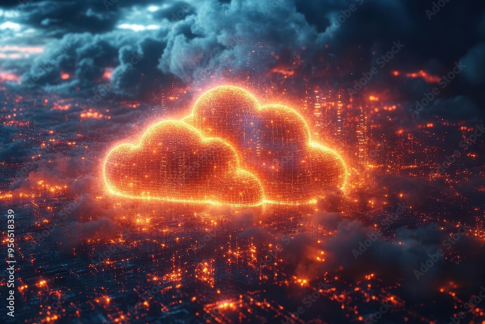 futuristic 3d visualization of a cloudbased communications platform featuring interconnected nodes and data streams flowing through a virtual network landscape futuristic 3d visualization of a cloudbased communications platform featuring interconnected nodes and data streams flowing through a virtual network landscape