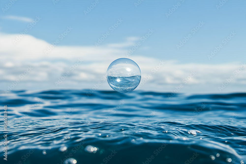 A single bubble rising to the surface in a vast ocean.
A single bubble rising to the surface in a vast ocean.