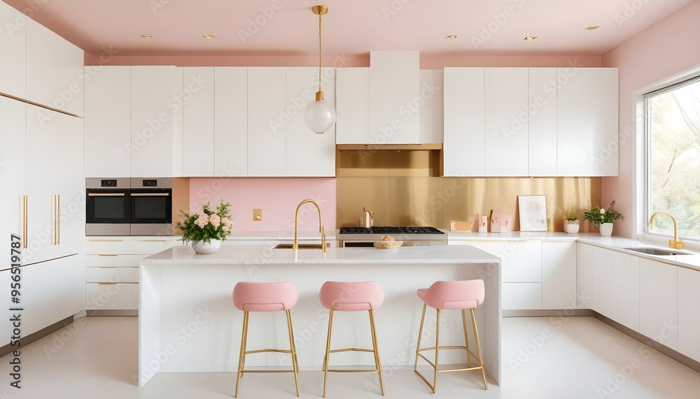 Fototapeta premium Photo interior modern design room 3d illustration