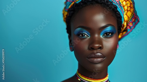 Vibrant African Fashion Woman
