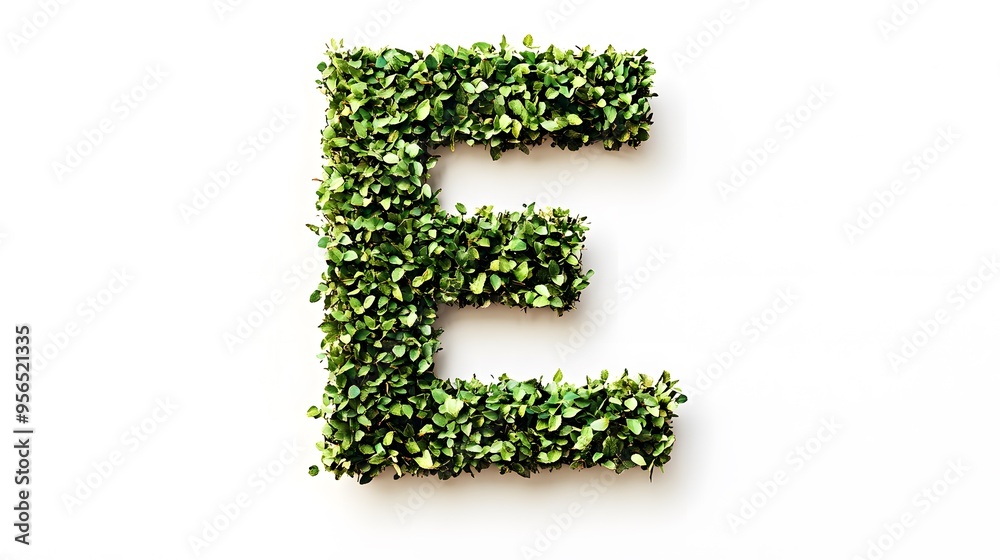 Hyper-Realistic Green Topiary Letter Hyper-Realistic Green Topiary Letter
