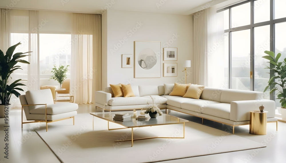 Photo interior modern design room 3d illustration Photo interior modern design room 3d illustration