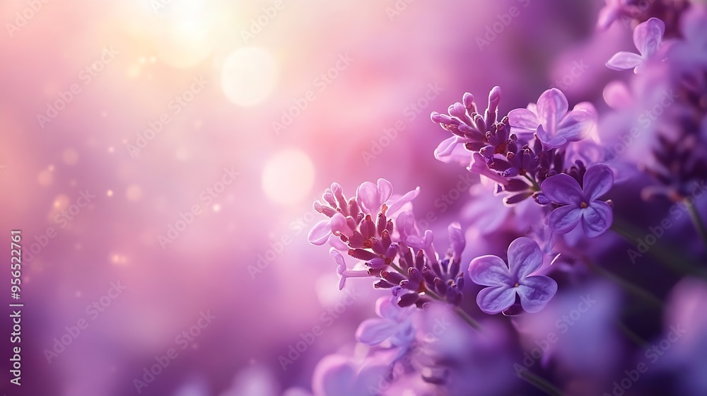 Spring lavender flowers under sunlight Lilac flowers close up Beautiful landscape of nature with a panoramic view Hi spring long banner : Generative AI Spring lavender flowers under sunlight Lilac flowers close up Beautiful landscape of nature with a panoramic view Hi spring long banner : Generative AI