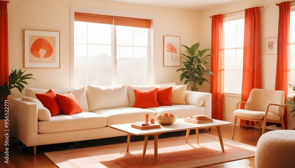 Photo interior modern design room 3d illustration