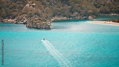 Aerial views of Fethiye Ölü deniz, turkey