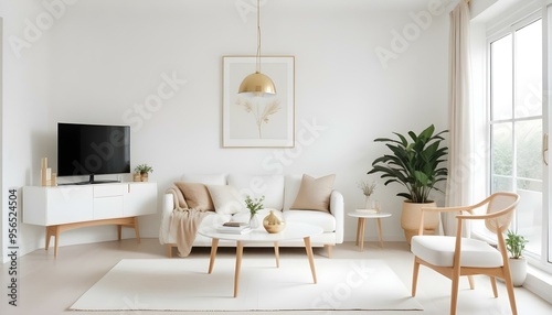 Photo interior modern design room 3d illustration