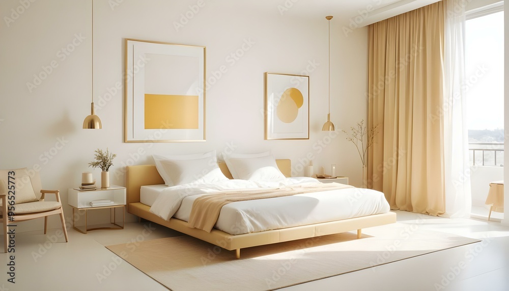 Photo interior modern design room 3d illustration Photo interior modern design room 3d illustration