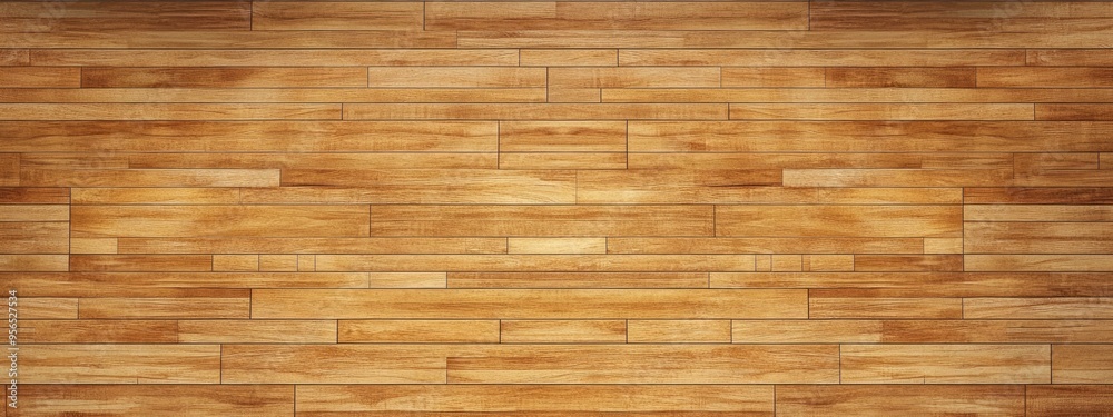 3D rendering of a hardwood maple basketball court floor viewed from above 3D rendering of a hardwood maple basketball court floor viewed from above