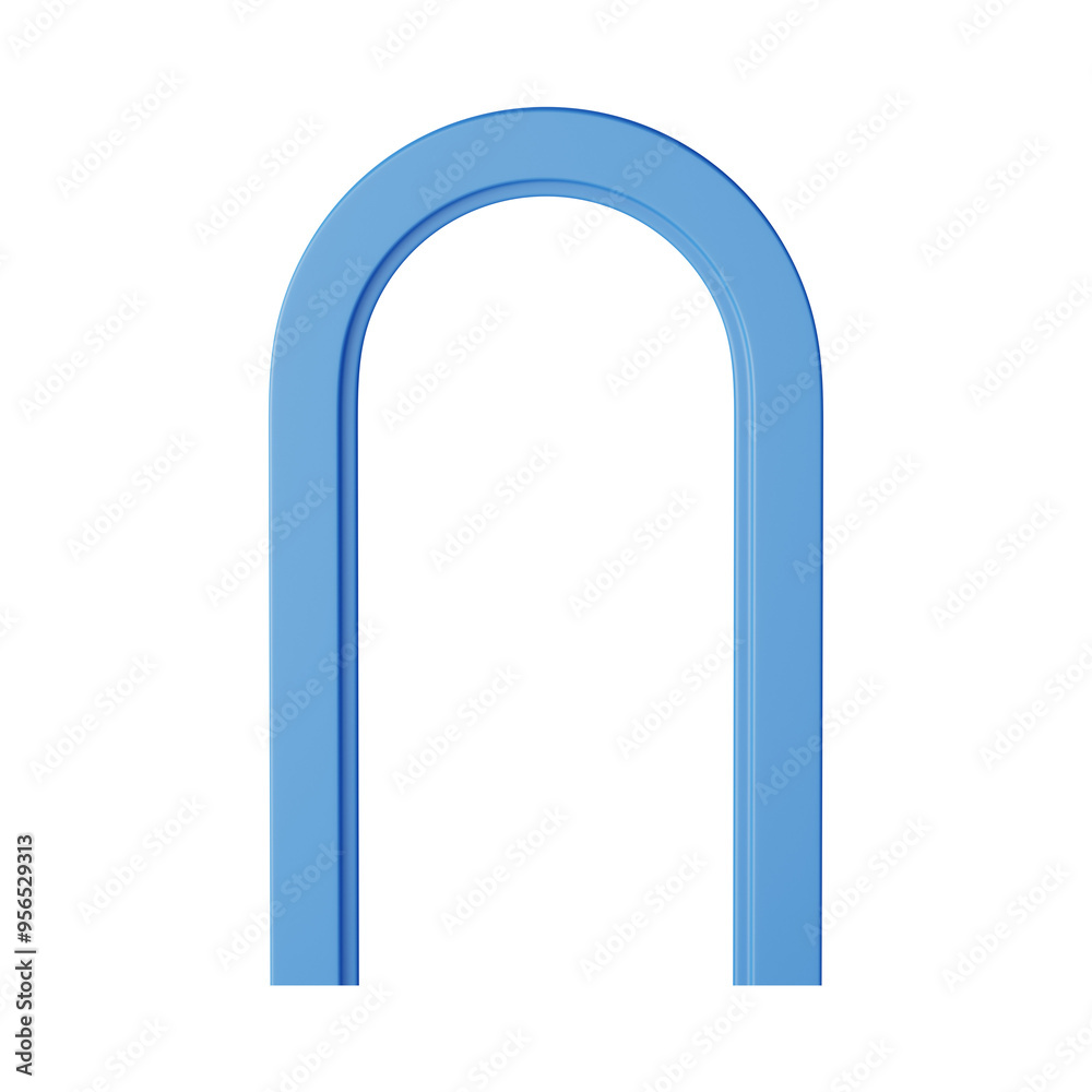 Blue arch shape png sticker, 3D element, transparent background Blue arch shape png sticker, 3D element, transparent background