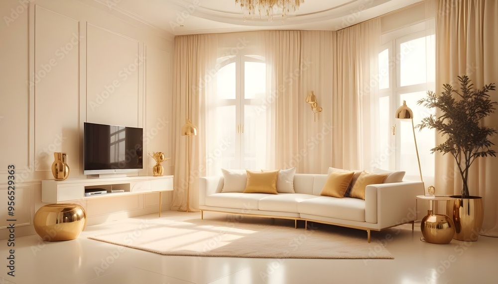 Photo interior modern design room 3d illustration Photo interior modern design room 3d illustration