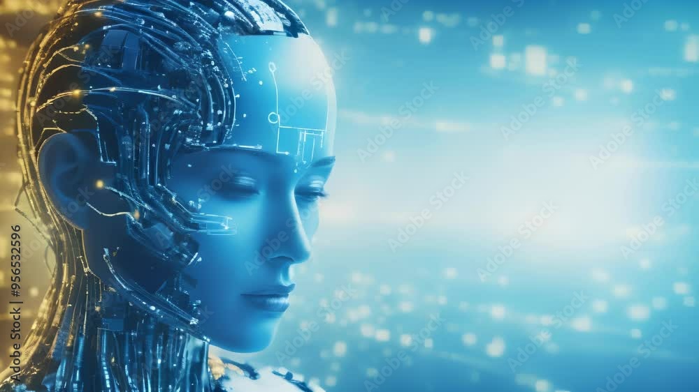 Digital Future: Cyborg Technology & Artificial Intelligence Conceptual Art Digital Future: Cyborg Technology & Artificial Intelligence Conceptual Art