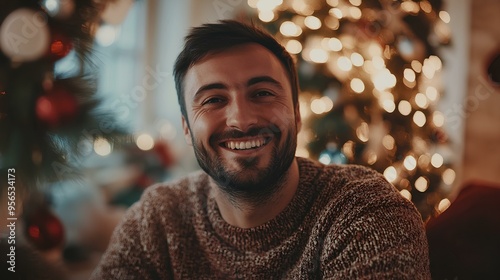 portrait of a person in a christmas photo