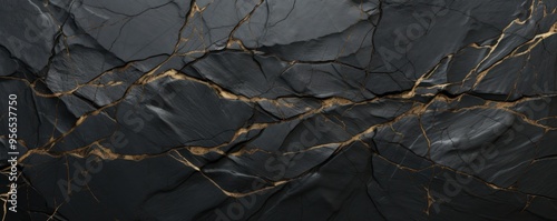 black marble floor texture background