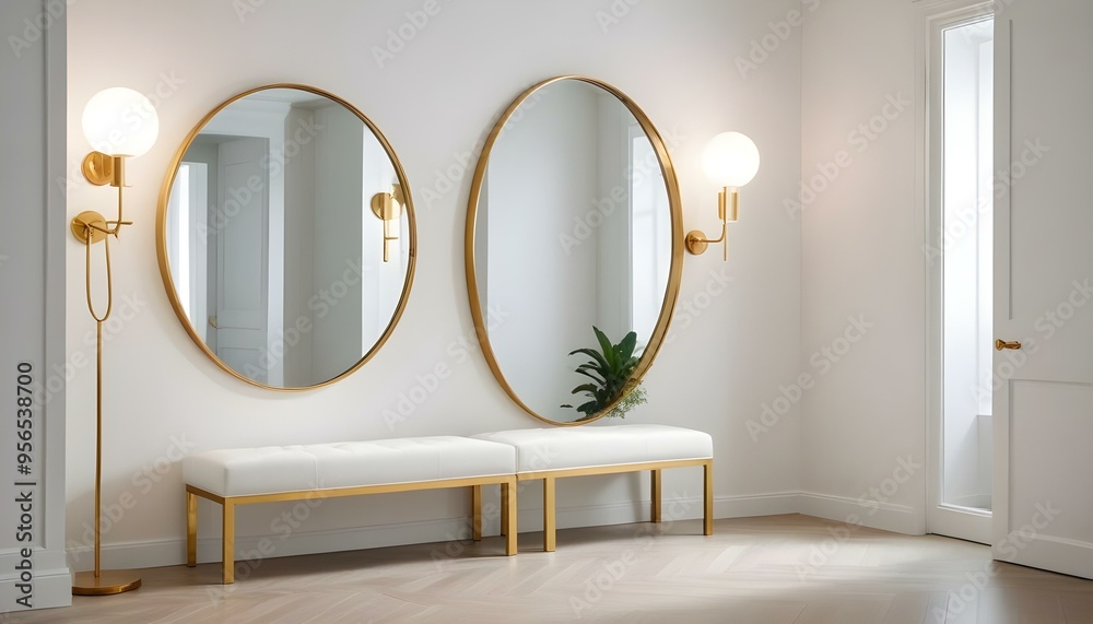 Photo interior modern design room 3d illustration Photo interior modern design room 3d illustration