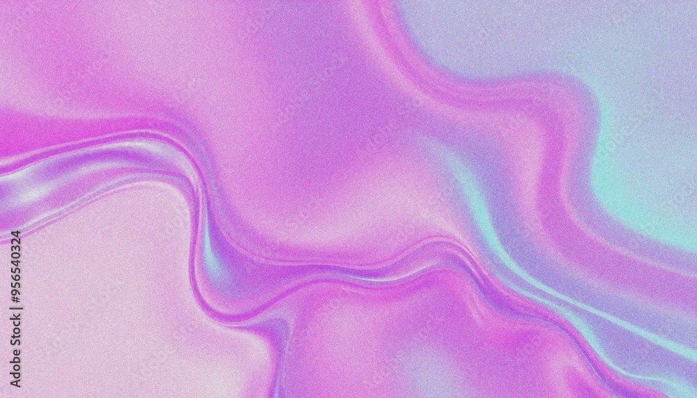 Obraz premium Colorful holographic background. purple hologram background. violet shiny texture., with grainy noise effect abstract purple and blue fluid shapes against a light background