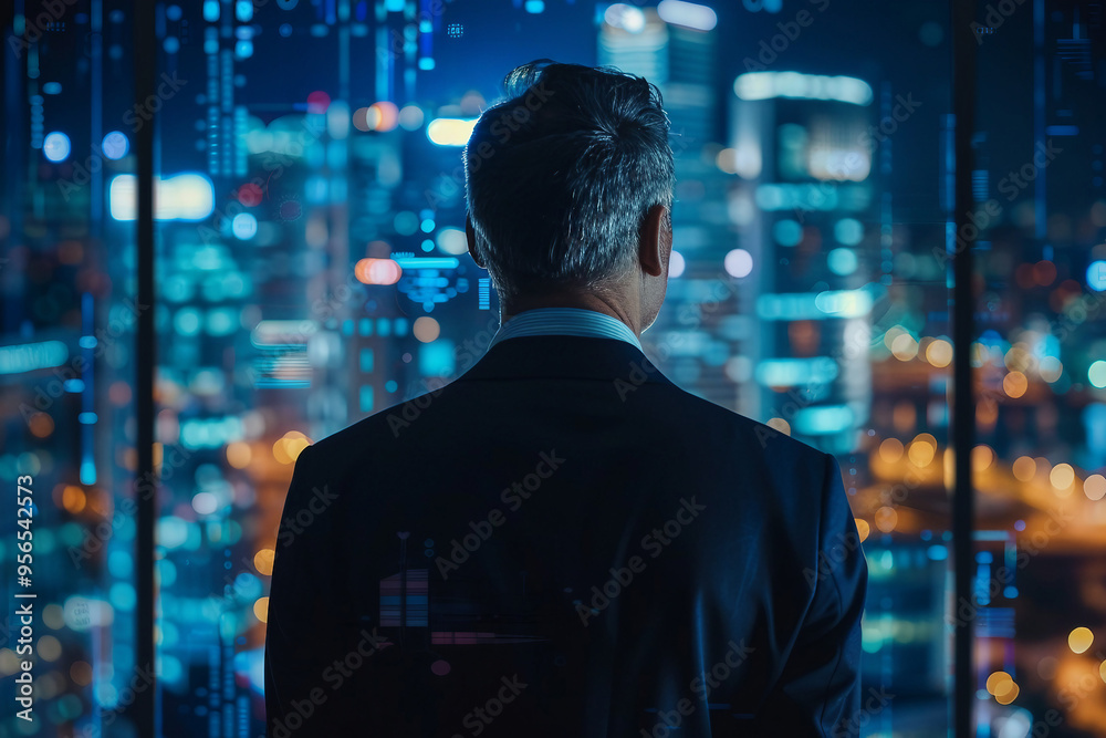 Successful sportsman businessman moving forward reaching goal aim, Generative AI Successful sportsman businessman moving forward reaching goal aim, Generative AI