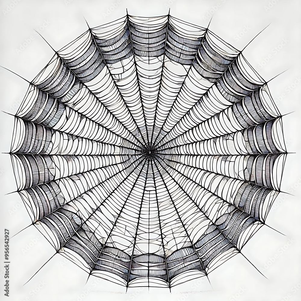 Obraz premium spider on web, generative ai